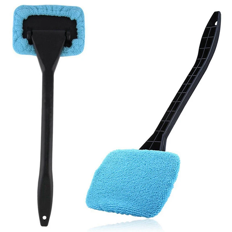 Auto Cleaning Wash Tool with Long Handle Car Window Cleaner Washing Kit Windshield Wiper Microfiber Wiper Cleaner Cleaning Brush