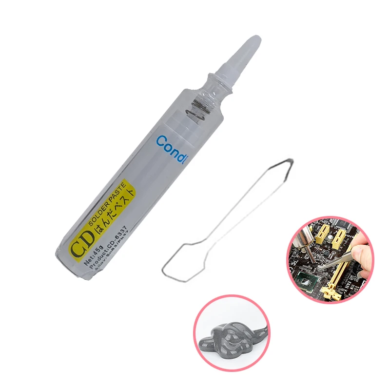 Medium Temperature Solder Paste 183°C Flux Soldering Cream For IC PCB CPU LED BGA SMT Reballing Rework Solder Paste Tin Cream