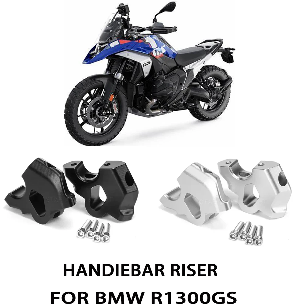 Aluminum Handlebar Riser Clamp GS1300 Accessories  For BMW R1300GS R1300 GS Trophy Handlebar Riser Increased 38mm Rear Moved 27m