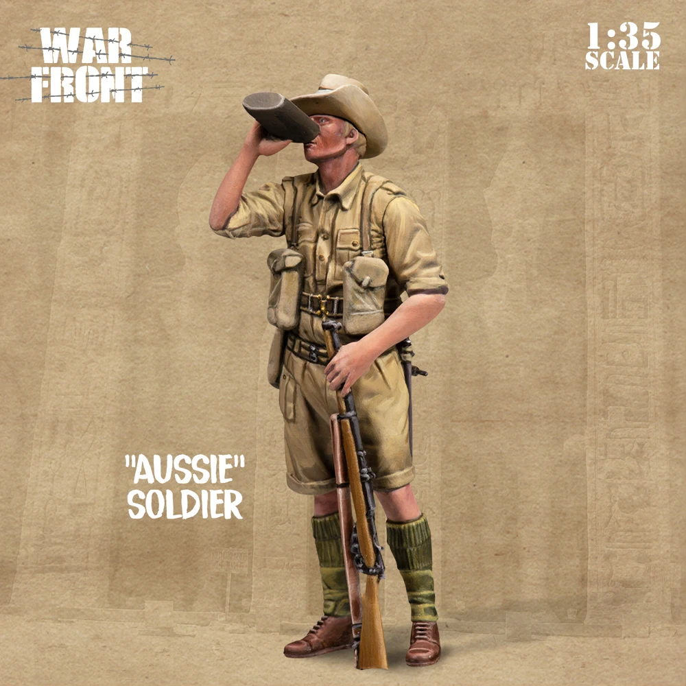 

1/35 resin figure unpainted model kit, 3 figures with scene, unassembled and unpainted GK