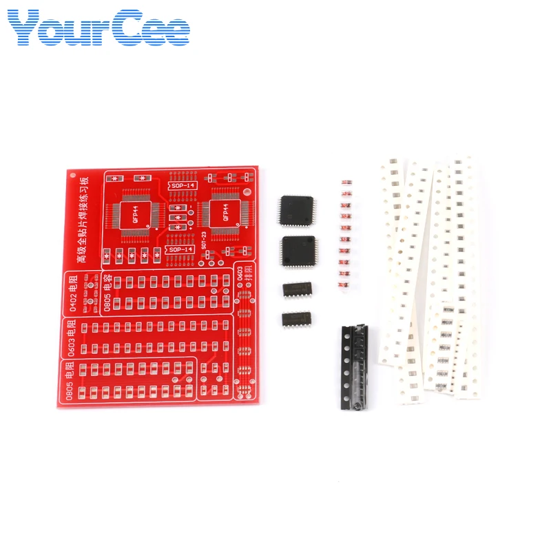 Enhanced Patch Welding Practice Board DIY Kit Category Elements Increases 0402 SMD Resistor