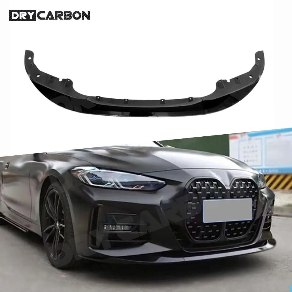 

Gloss Black Front Bumper Lip Spoiler Side Splitters For BMW G22 G23 M-Sport 4 Series 2020+ Car Bumper Chin Body Kits Accessories