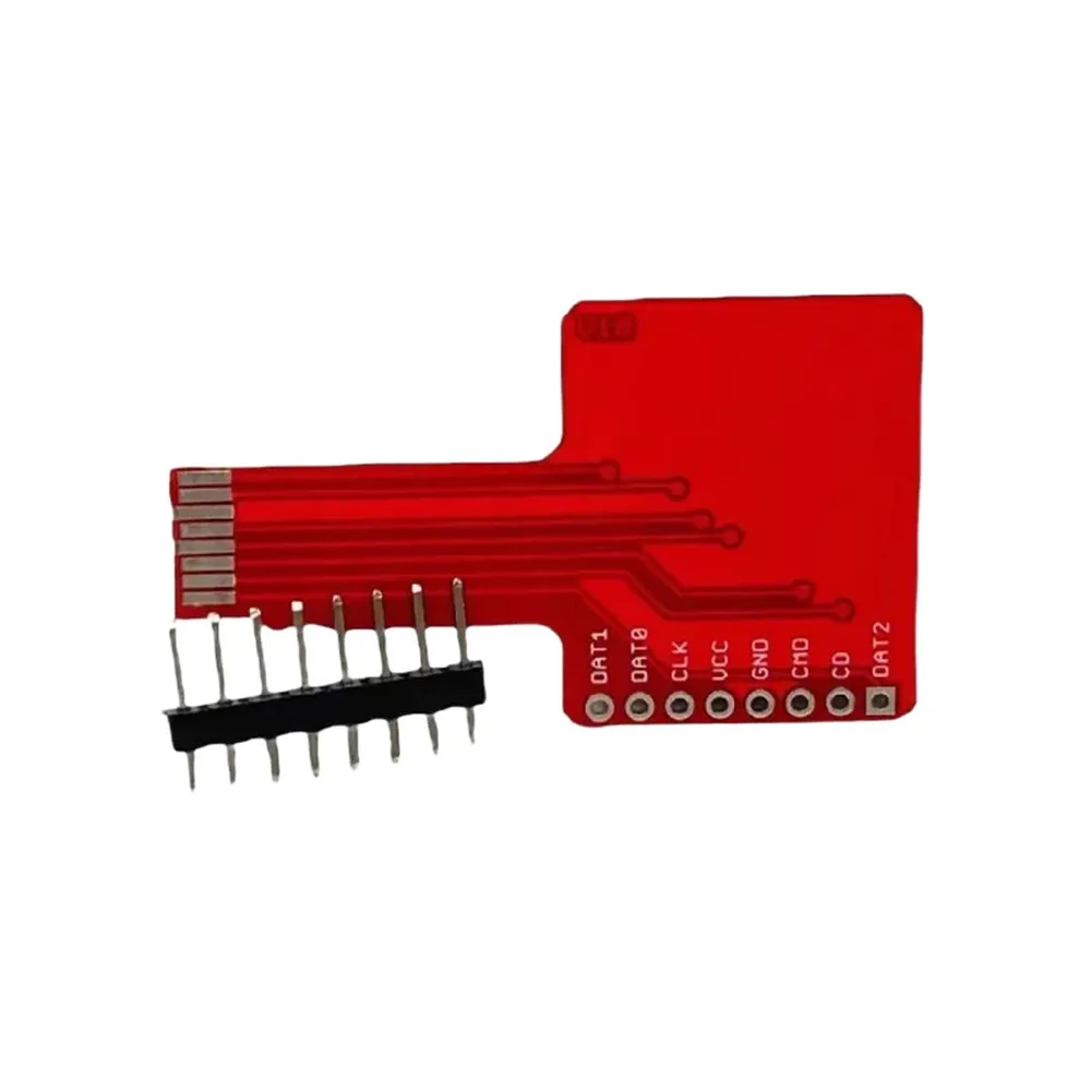 MP3 Storage TF Card Adapter Electronic Projects Red Compact Tf Card Adapter Board Compact Design Pre-assembled