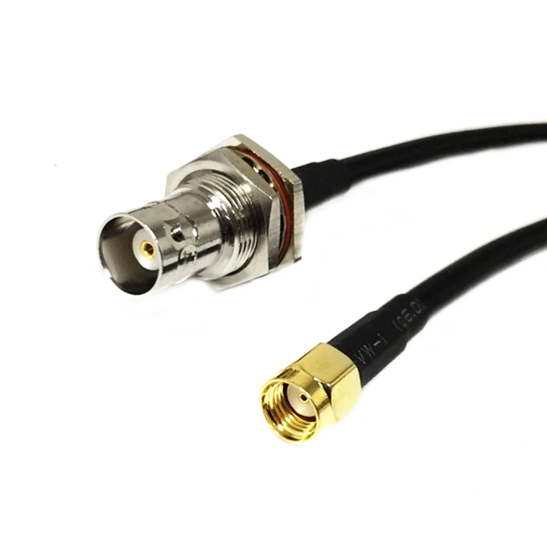 Radio Baofeng Extension Cable SMA Reverse Polarity Male RP Plug to BNC Female Bulkhead Pigtail Cable RG58 50cm/100cm Wholesale