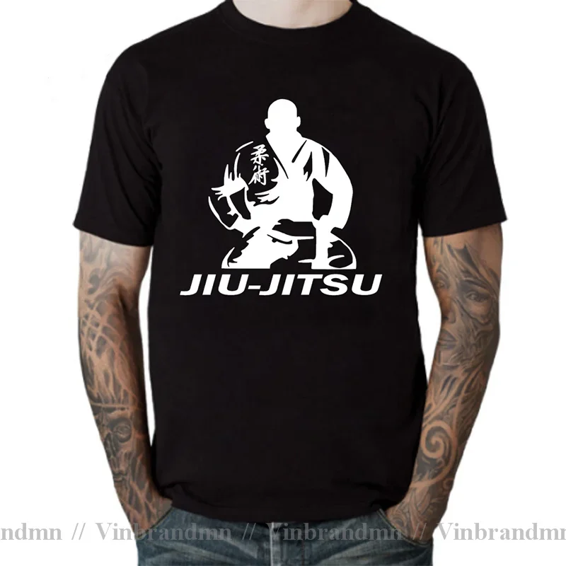 New Hot Sale Men Brazilian Jiu Jitsu BJJ T-shirt BJJ Jiu Jitsu T shirts No Gi No Problem Jiu Jitsu Train Shirt Streetwear Tshirt