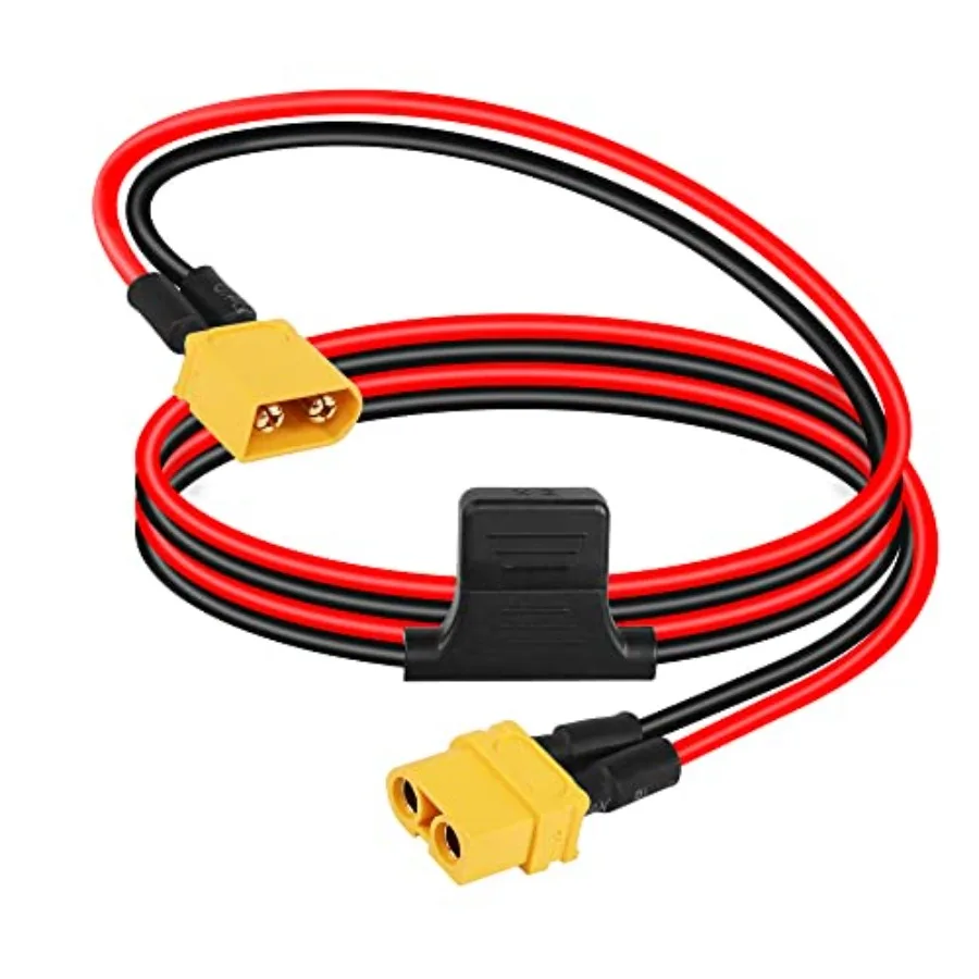 

Удлинительный кабель GELRHONR XT60 12AWG 30A XT60 «папа» — «мама» XT60, шнур питания для электровелосипеда, дрона, автомобиля, зарядное устройство Lipo, 1 м, 3,2 фута