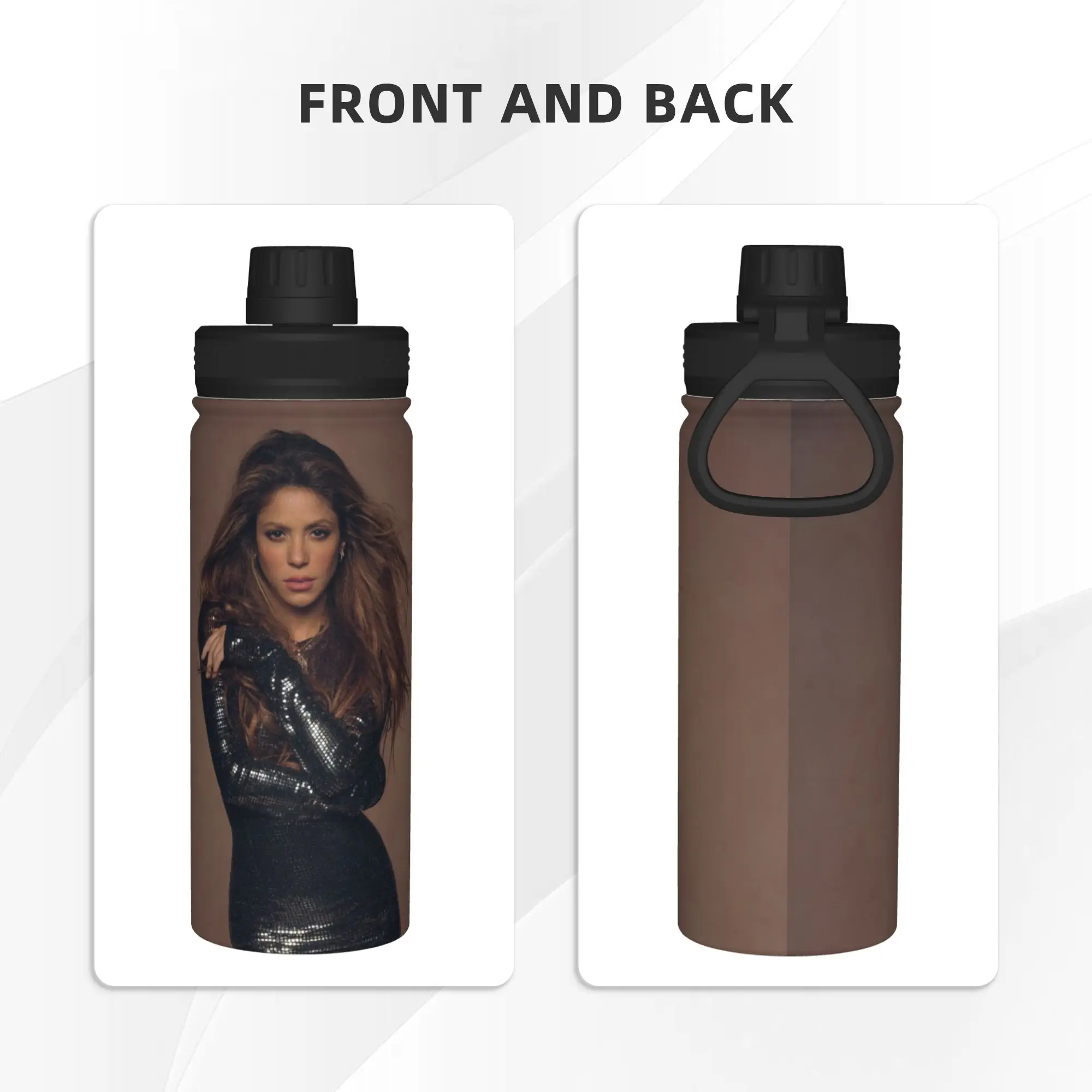 Singer S-Shakira 18OZ Sports Insulated Kettle  Coffee Cups Stainless Steel Office Home Mug Water Bottle