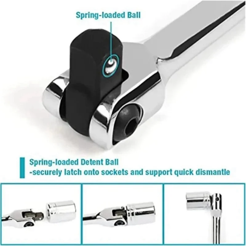 

GTBL F Steering Handle Socket Wrench F Lever Steering Handle Universal Bend Bar Socket Wrench F Steering Handle Socket Wrench Ki
