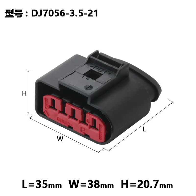 

10sets 1J0973775A air flow plug automobile DJ7056-3.5-21 5 Way Sealed Female Connector 2.8mm 1-row Coding VI 18995.000.000