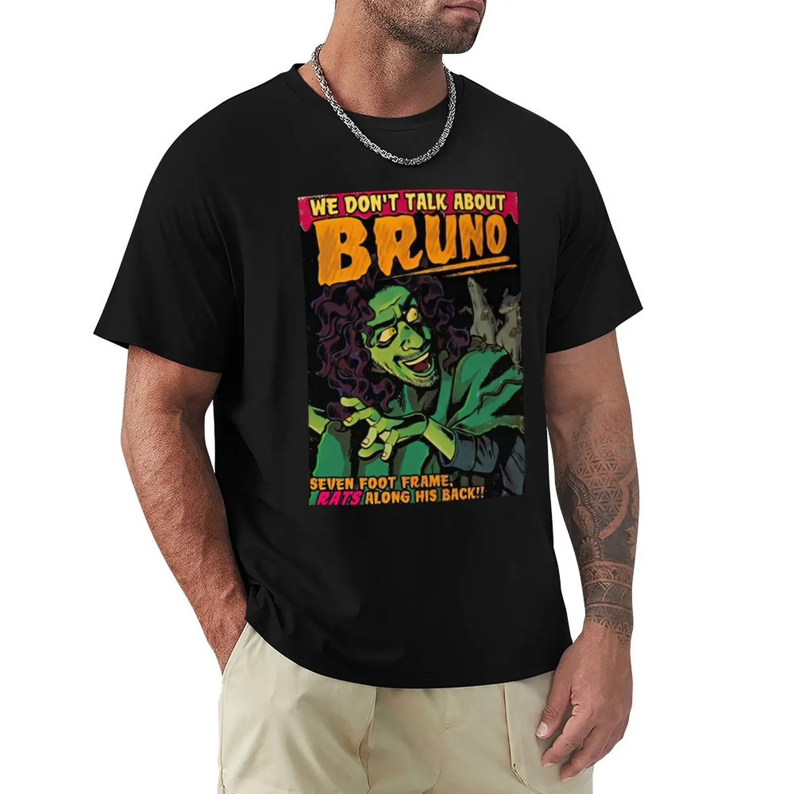 We Don't Talk About Bruno Seven Foot Frame Rats Along His Back T-Shirt man t shirt luxury T-Shirt