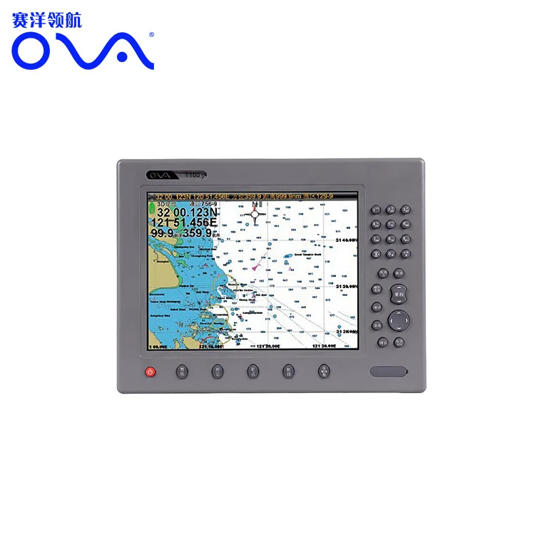 10" Boat Navigation System Marine Gps Display Marine Chart Plotter