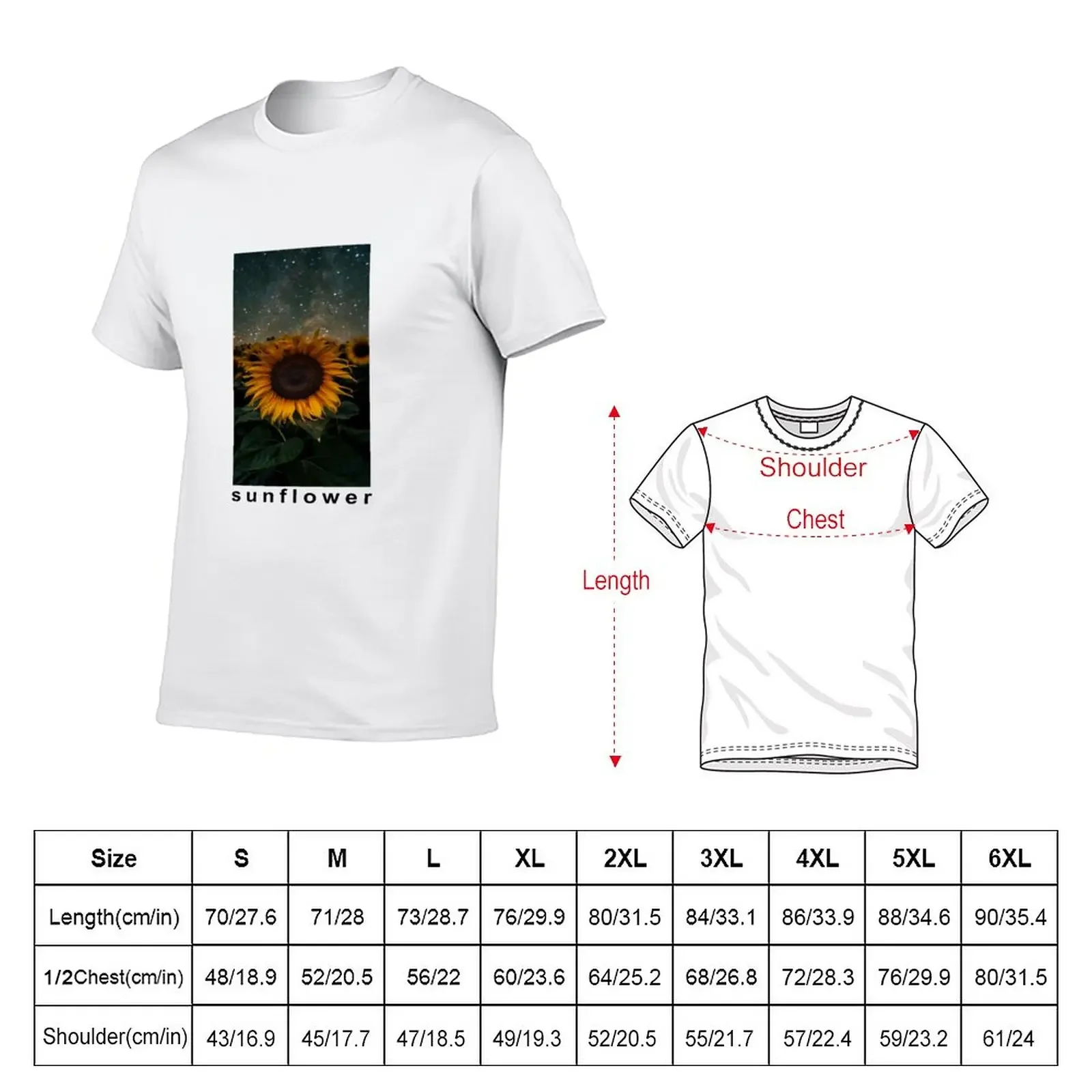 Sunflower lover mask T-Shirt korean fashion blanks aesthetic clothes t shirt for men