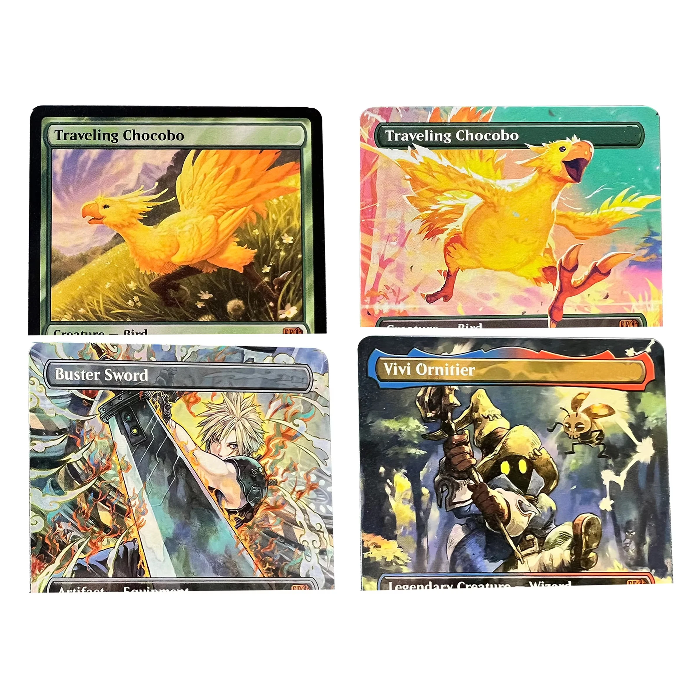 Buster Swo Cloud، Midgar Traveling Choco FIN Ornitier FCA HOLO TCG Custom English Card Quality Board بطاقة التداول
