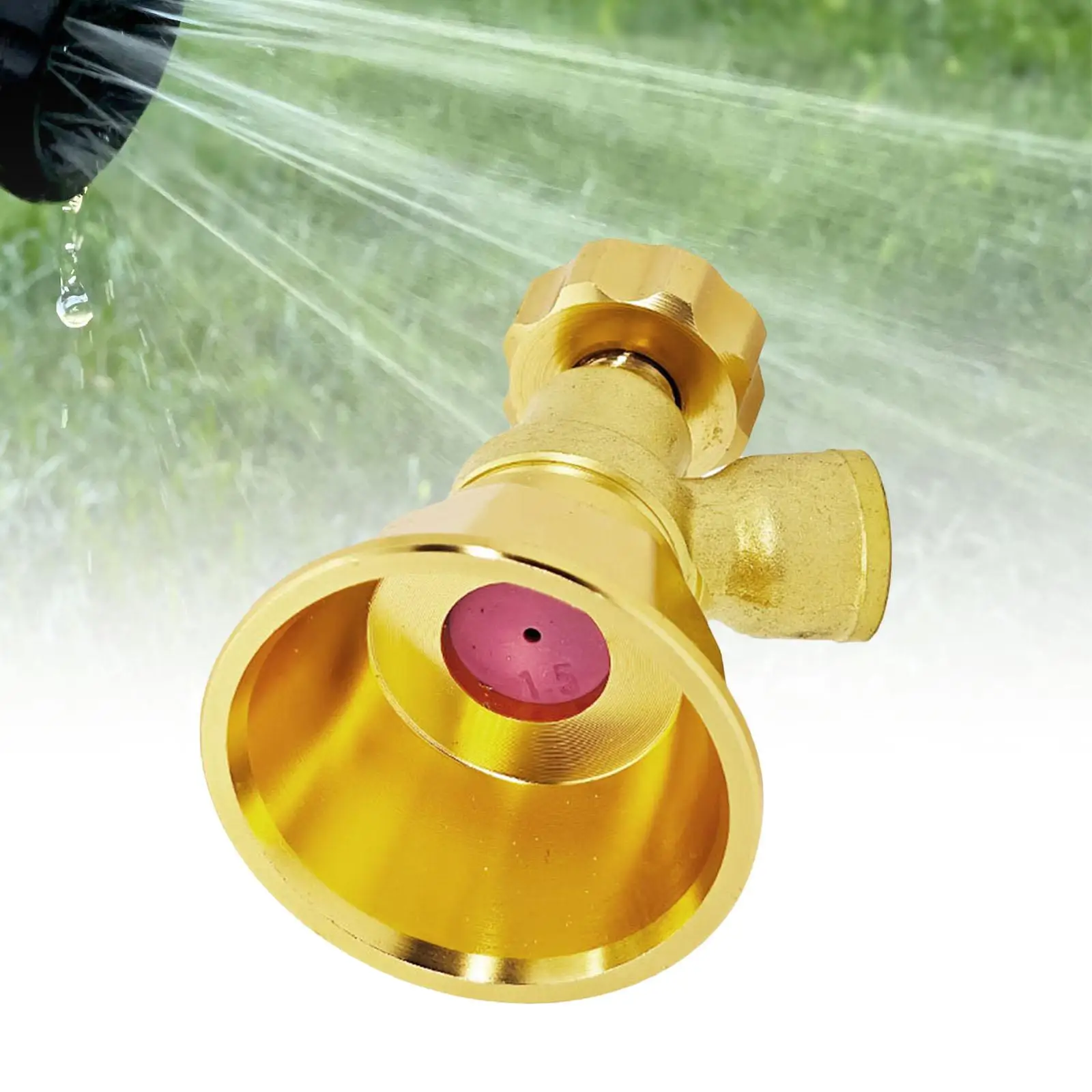 Garden Sprayer Nozzle High Pressure Adjustable Copper Misting Head for Drip Irrigation and Lawn Watering