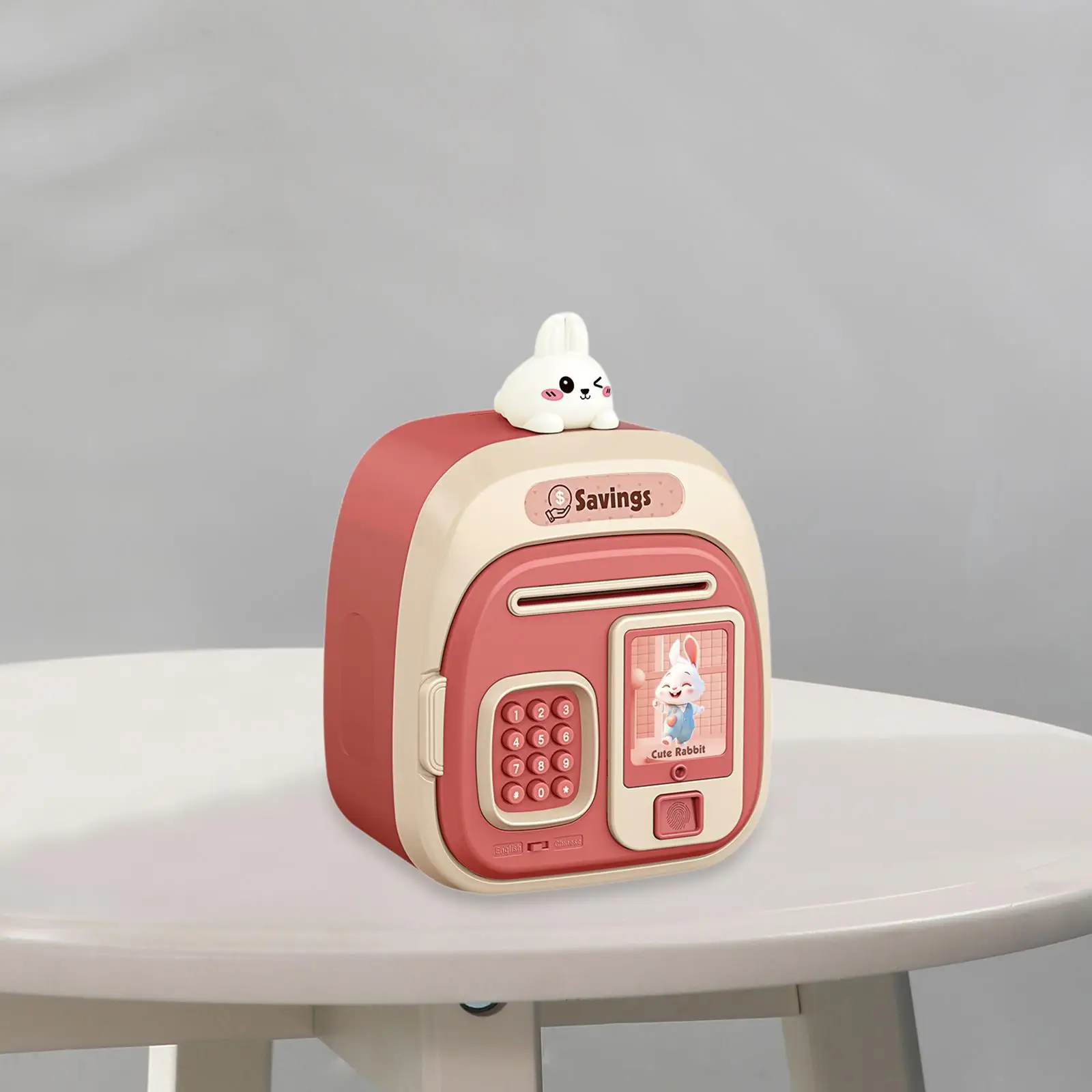 Piggy Bank Cartoon Saving Money Large Capacity Money Box for Kids Girls Boys Pink