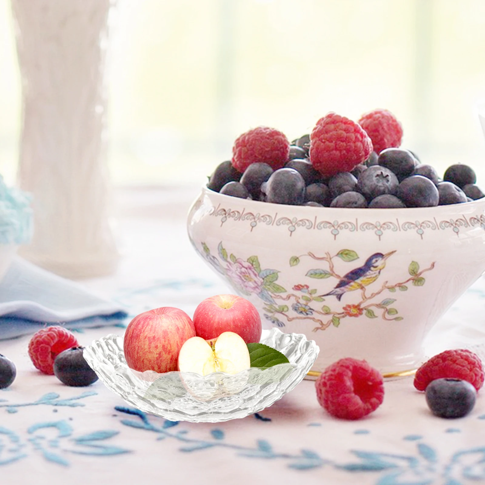 

Fruit Plastic Serving Party Candy Tray Fruit Serve Tray for Snacks Chips Burgers Salads Premium Smooth Surface Wedding