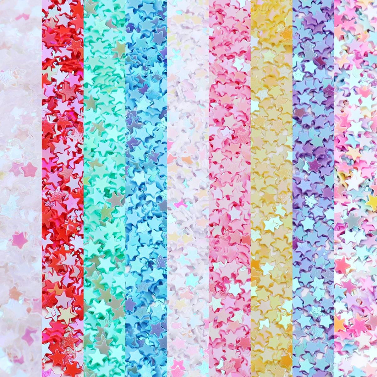 30 g/lote 3mm lentejuelas de PVC Color brillo estrella Paillettes para decoración de uñas manicura DIY artesanía Scrapbooking ropa accesorios de maquillaje