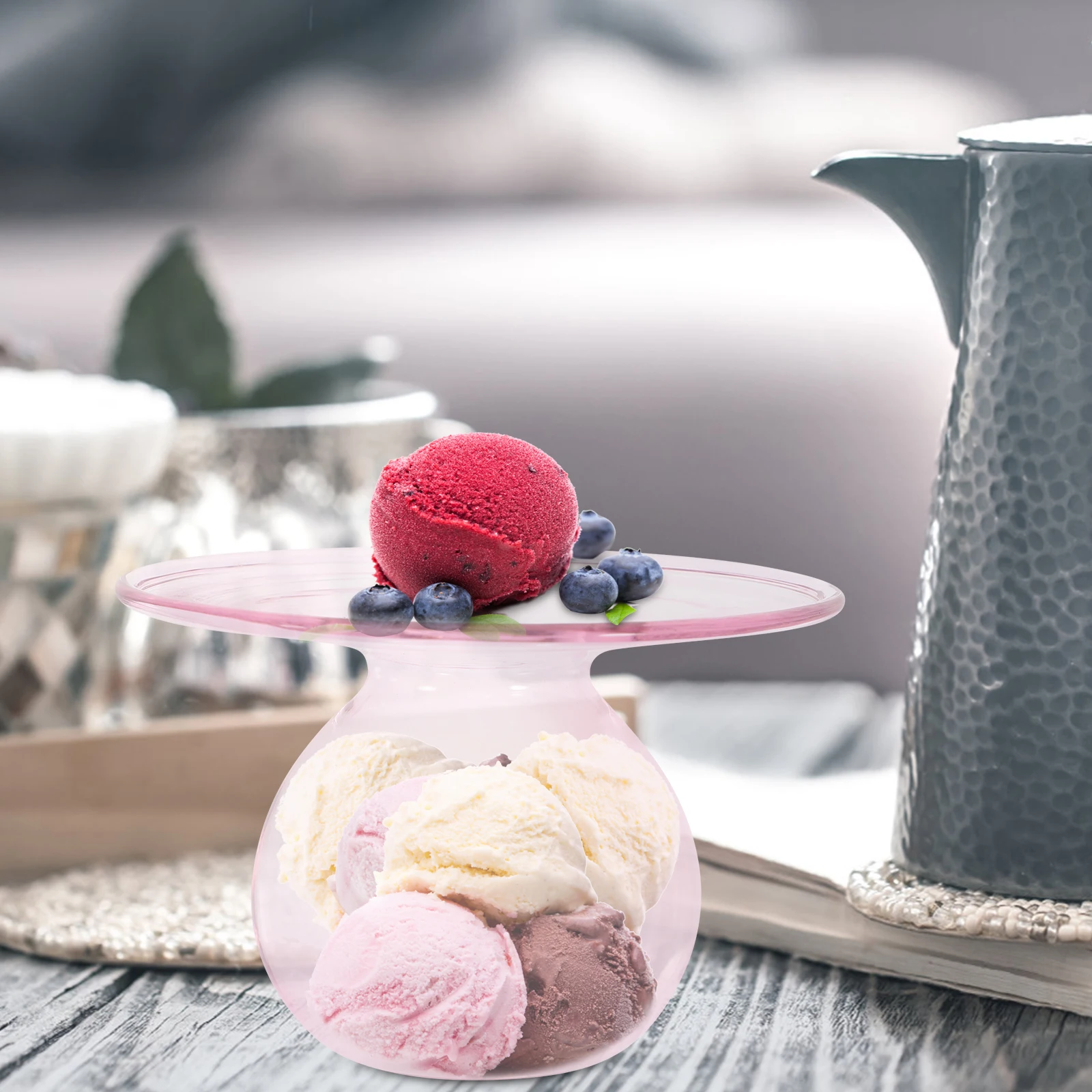 

Glass Dessert Cup Clear Ice Cream Glass Cups Reusable for Birthday Wedding Party Trifle Fruit Bowl Cocktail Juice Container