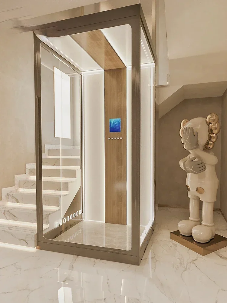 Automatic hydraulic traction of indoor and outdoor self-built houses in small attics of villas with two floors, 3456 floors Hot