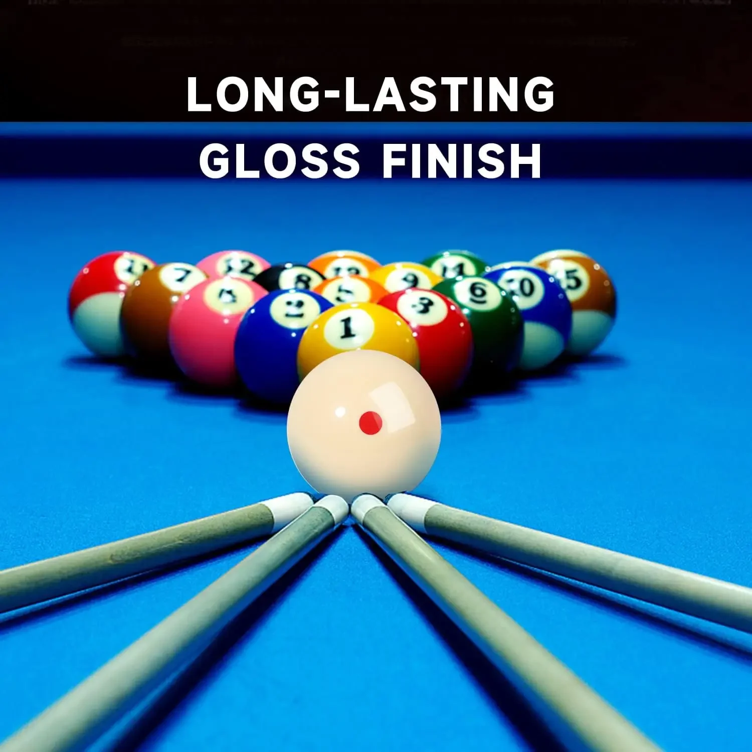 Professional Snooker Cue Ball Spot Measle Pool Billiard Practice Training Balls Red 6 Dot Spot Pool Standard 2-1/4\
