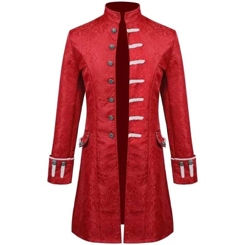 ผู้ใหญ่ผู้ชาย Steampunk Trench Coat/เสื้อ Vintage Prince เสื้อกันหนาวยุคกลาง Renaissance เสื้อ Victorian Edwardian ชุดคอสเพลย์