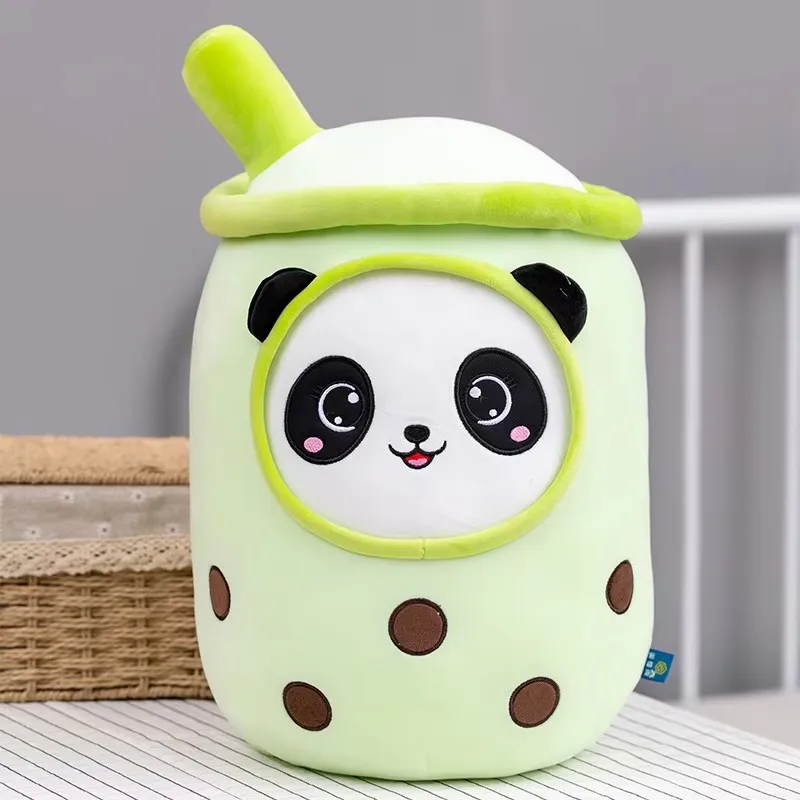 Taza de té de la leche Kawaii, almohada de felpa de 23cm, comida de peluche, fruta, muñeca Boba, tienda de té de peluche ultrasuave, juguetes para niños, regalo de cumpleaños