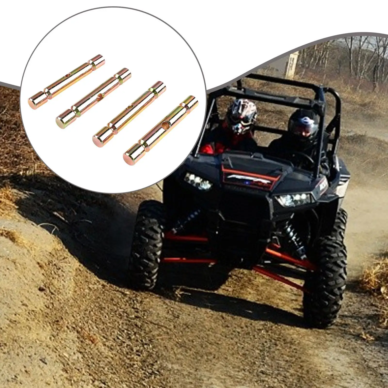 

4 Pieces Snow Plow Shear Pin Accessories Sturdy 2205063 Fittings Spare Part Professional Compatible Gold for Sportsman