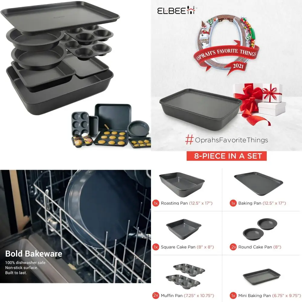 

Домашний набор из 8 прочных кирпичей из углеродистой стали с антипригарным покрытием для удобного хранения.