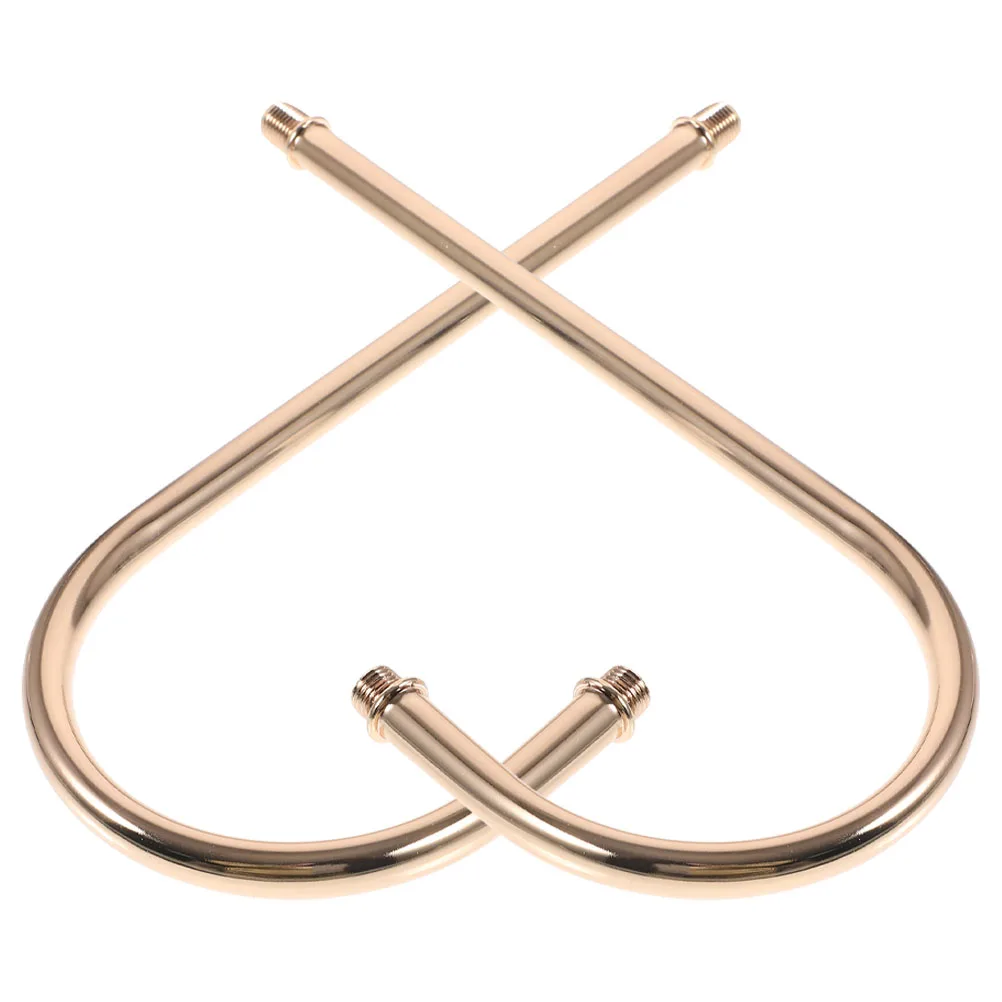 

2 Pcs 215mm Curved Lamp Rods Wall Light Fittings Threaded Pipe Connectors Lighting Accessories DIY Lamp Parts M10 Screw