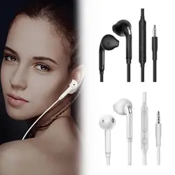 3.5mm Earphone Wired Earphones Headset Headphones Earbuds For Smart Phone Mobile Phone Mic For Samsung S6/S7