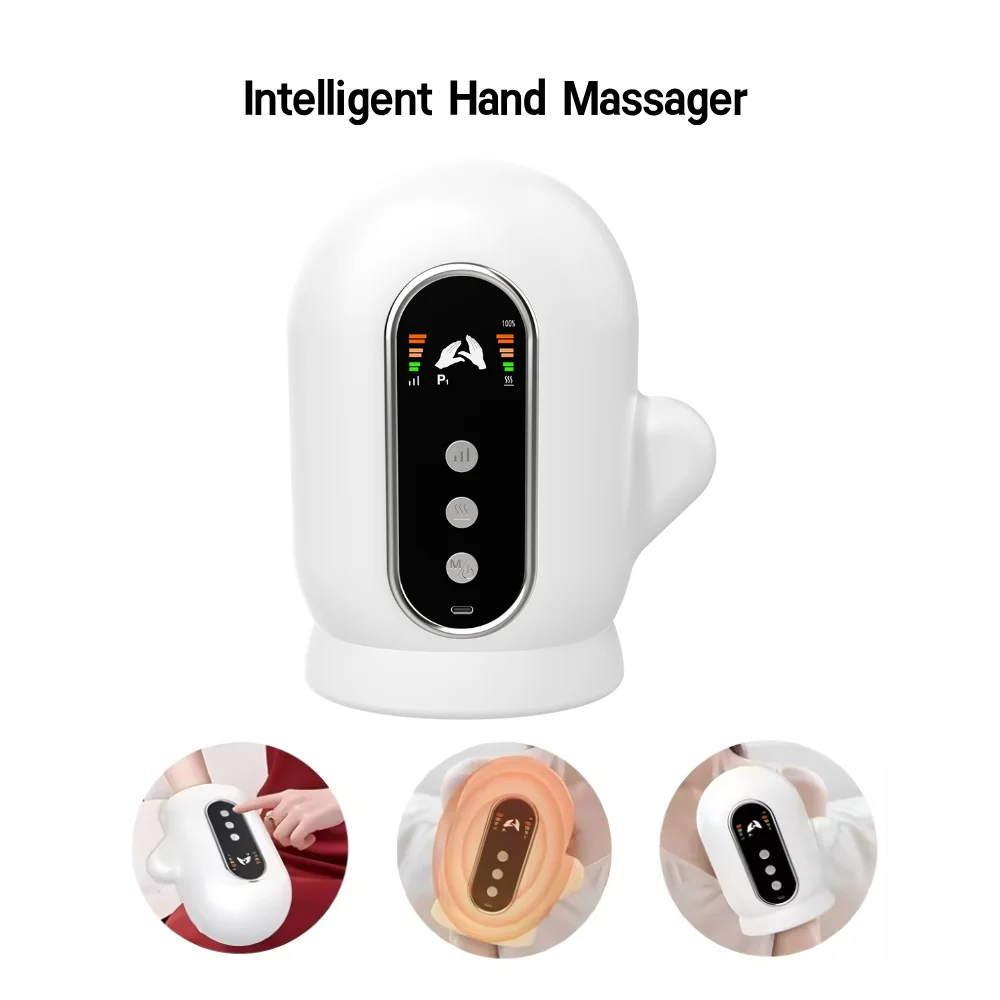 

Smart Hand Massager Air Pressure Kneading Wrist Massager Airbag Compression Hand Acupoint Massage Glove Finger Relax Device