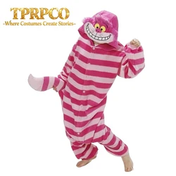 Winter New Sleepsuit Adults Cartoon Cheshire Cat Onesies Unisex Onesies Pajamas Cosplay Costumes