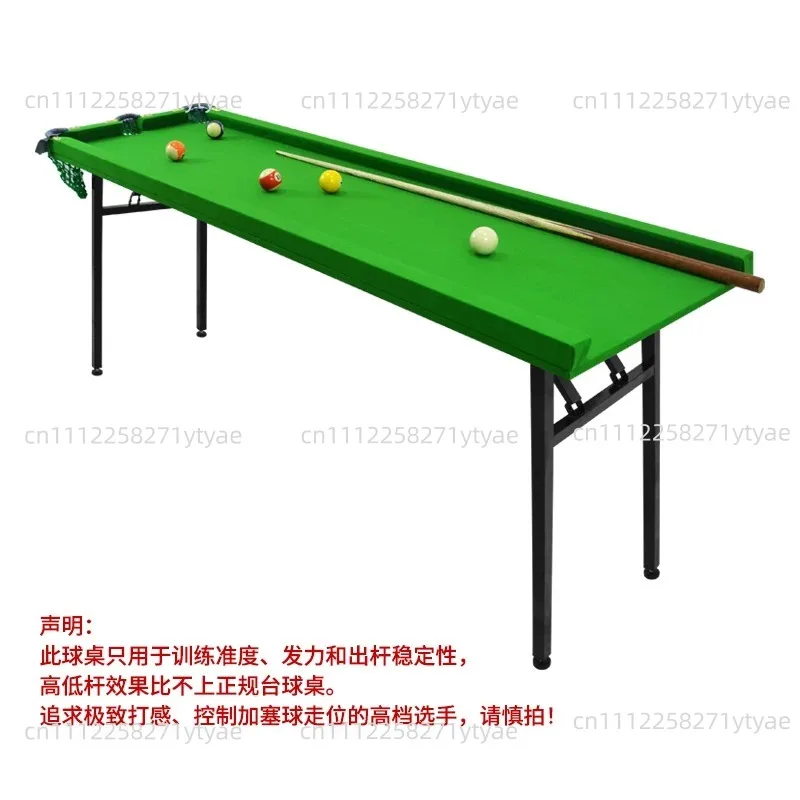 Five Spot Billiard Training Table Home Practice Cushion No Rubber Single Pocket Snooker Pool Table