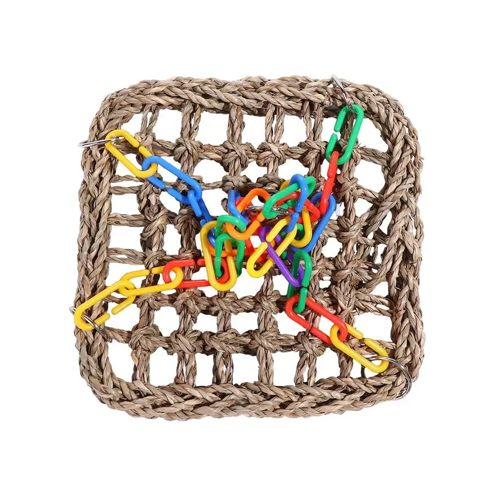 

Colorful Birds Cage Accessories for Parakeets Bite resistant Rope Parrot Swing Toys Parrot Hammock Bird Perch Bird Hanging Bed