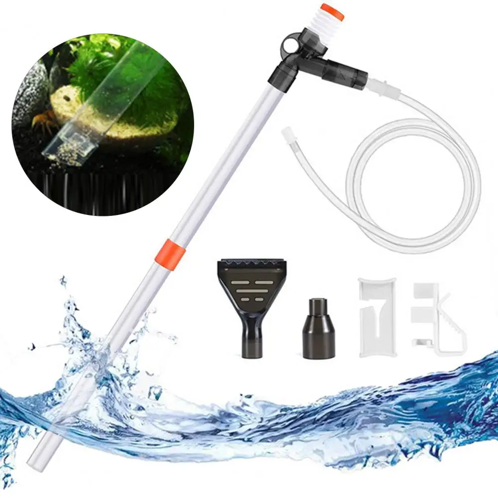 Fish Tank Cleaner Aquarium Sand Washing Fish Tank Vacuum Cleaner with 200cm Hose Filter for Water Change Removal Multifunctional