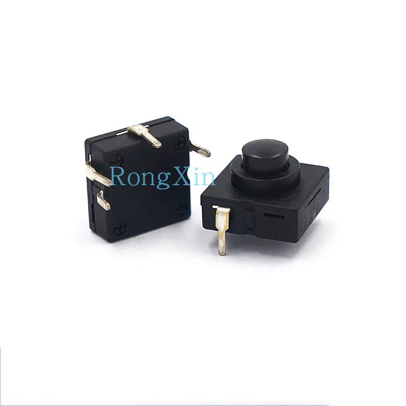 100pcs/key self-locking YT-314A fishing lamp headlight switch button four-legged flashlight three on and one off