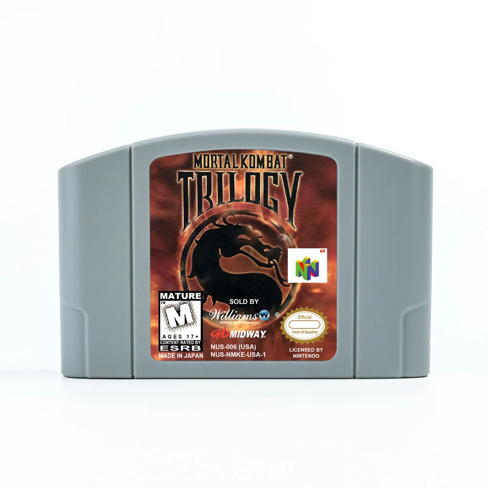 Mortal Kombat Trilogy N64 Cartridge USA EUR Game Card For 64bit Game Consoles