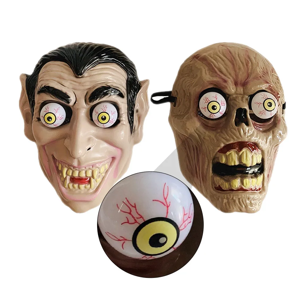 

2pcs Spring Eye Ball Zombie Face Halloween Cosplay Face Cover Funny Prank for Party Heat Resistant Ergonomic Design