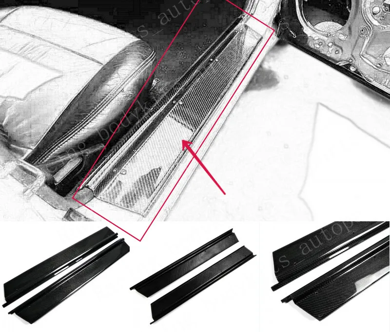 

Для Mazda MX5 NA MK1 Miata: накладки на внутренние пороги из карбона, элементы обвеса кузова