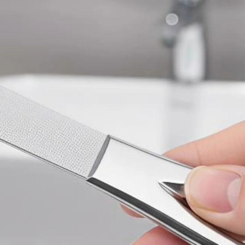 Stainless Steel Diamond Grit Nail File Durable Hypoallergenic For Finger And Toe Nails For Hard And Thick Nails