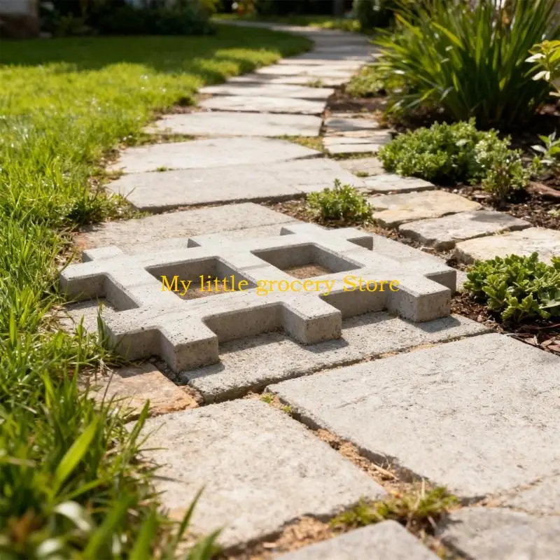 D5BD Reusables Plastic Lawn Tile Mold For Cost Effective Garden Pathway Construction