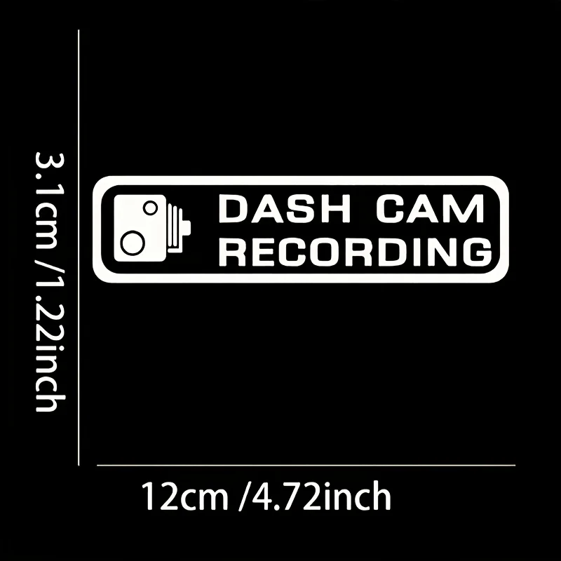 Dash Cam Car Sticker Windshield Decal HD Camera Auto Exterior Styling Accessories Universal Vehicle Performance Parts Decor Gift