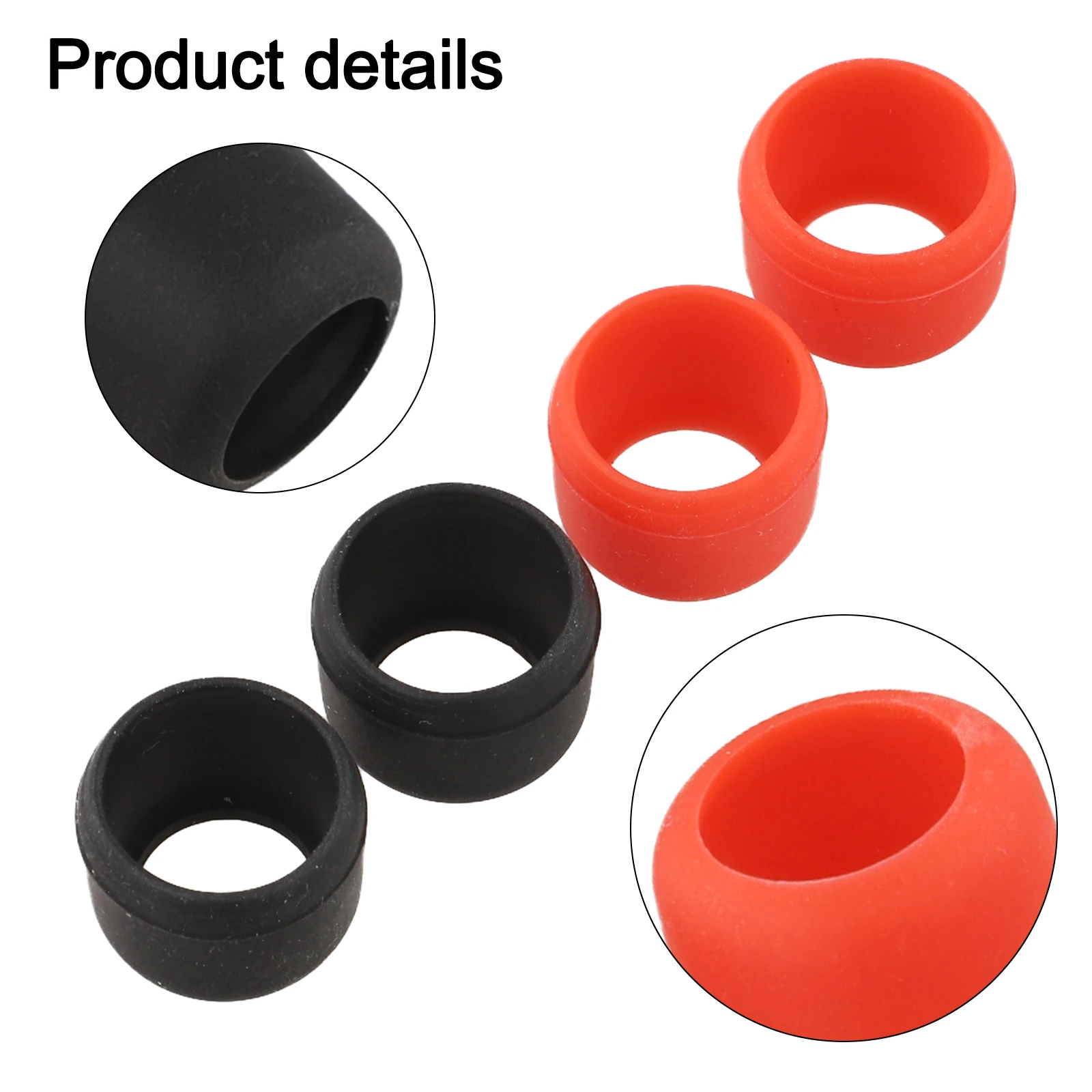 

4pcs Protective Rubber Boot 1/4in Hex For Impact Driver Head Protective Boot For DeWalt Prevents Wear & Tear Power Tool