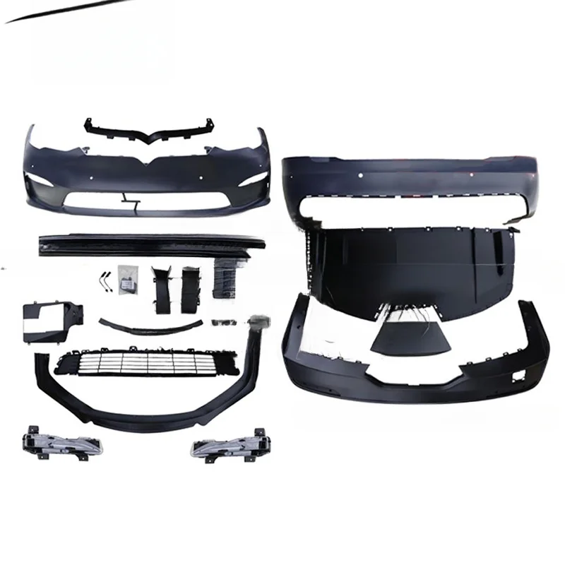 High Quality 1:1 Upgrade Body Kit For Tesla Model S 2014-2020 Old To New 2023 Style Exterior Auto Mod Accessories