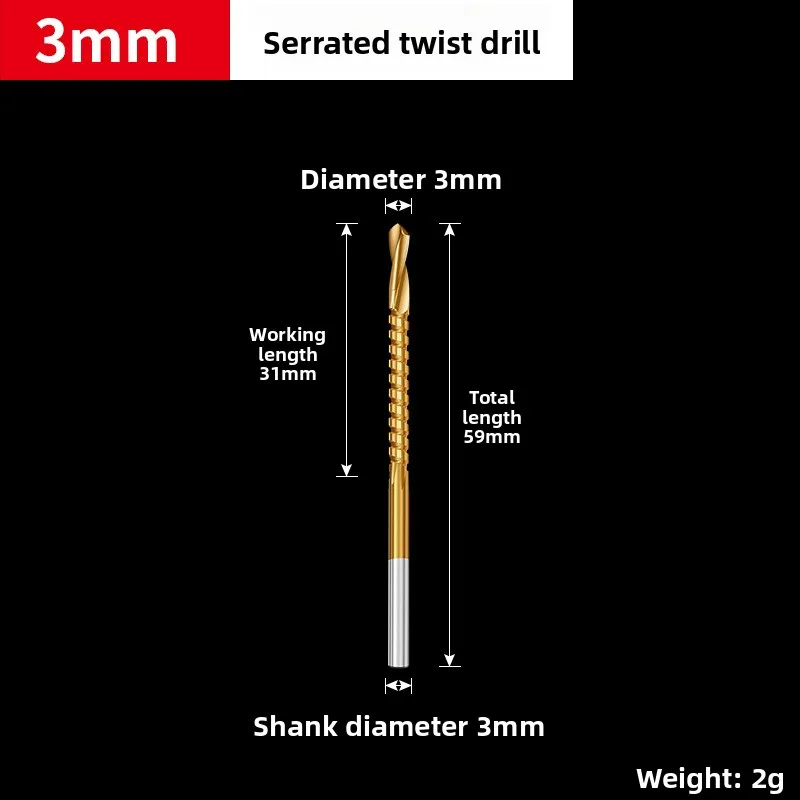Многофункциональная высокоскоростная ножовка в одном спиральном сверле Комбинированное электрическое сверло по металлу и дереву