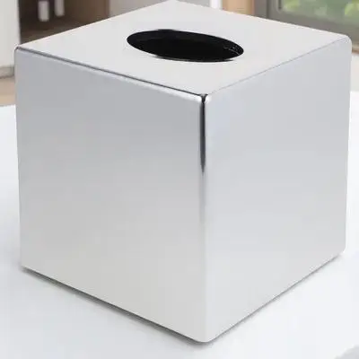 

Electroplating Tissue Box Plastic Household Rectangular Napkin Storage Bathroom Travel Square Paper Towel Holder Eco ABS Arc