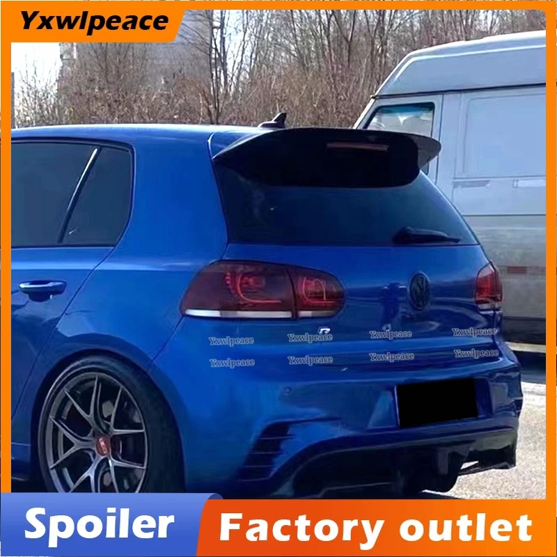 

Rear Roof Spoiler Wings For VW Volkswagen Golf 6 MK6 VI GTI R20 2010-2013 ABS Plastic Rear Trunk Lip Spoiler Car Accessories