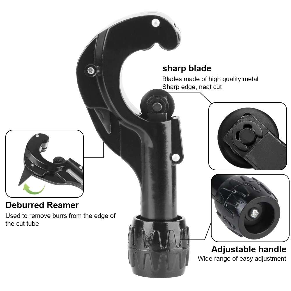 Pipe Cutter Bearing-type Pipe Cutter with Deburring Tool 3-35mm for Copper Stainless Steel Hose Water Pipe Cutting