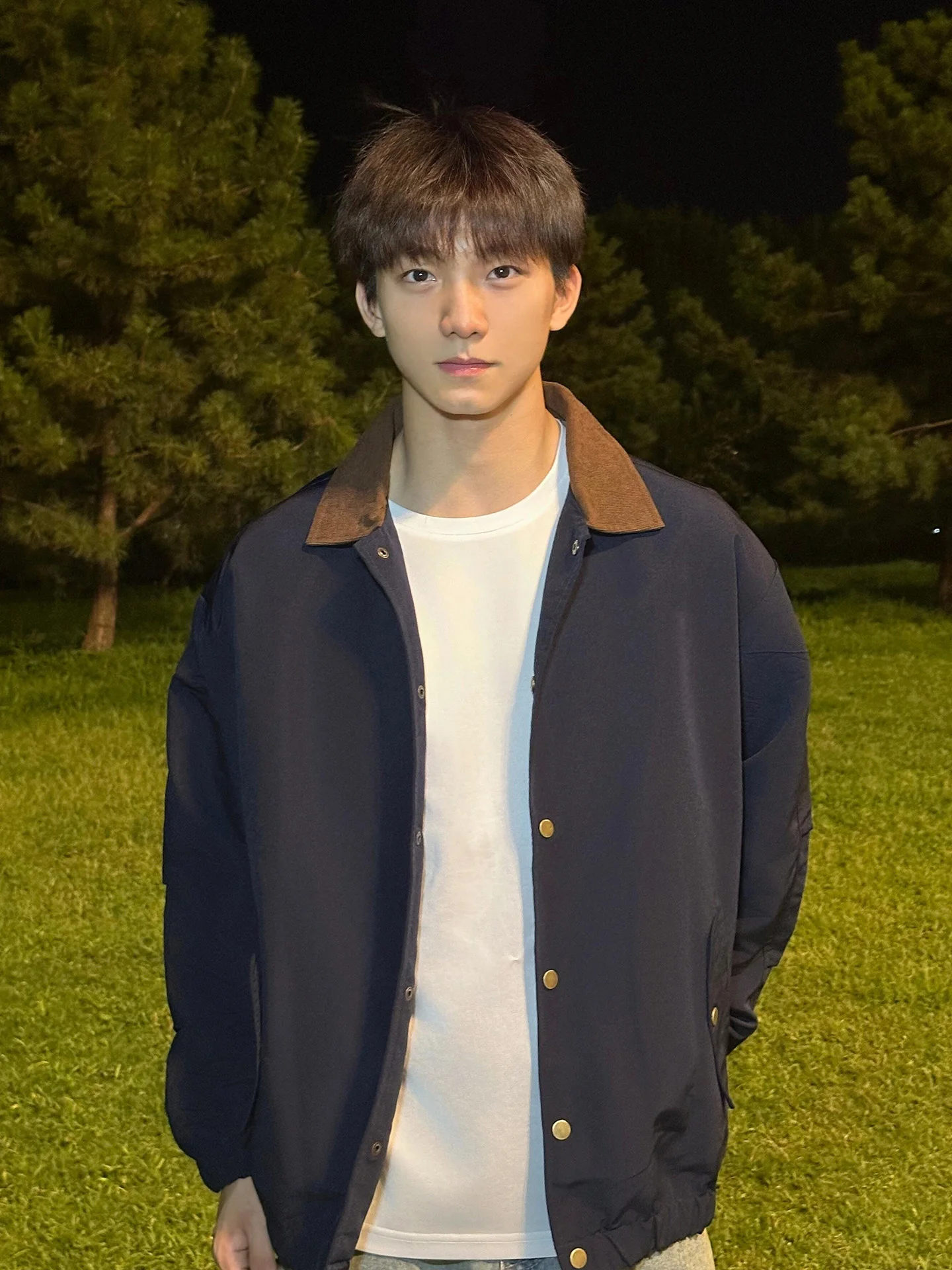 

Стильная рабочая куртка для мужчин в королевском синем цвете, американского стиля, с воротником-стойкой, Cleanfit Flight Jacket, для осеннего сезона, повседневная одежда.