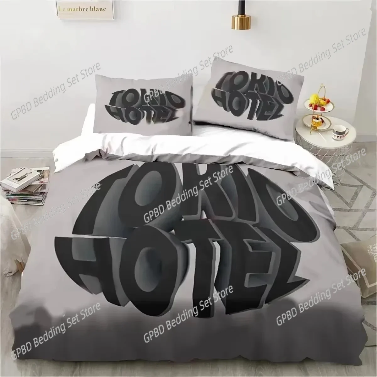 

3D Print Tokio Hotel Band Bedding Set Bedroom Soft Modern Bedspreads Comefortable Kids Duvet Cover Quilt Cover And Pillowcase